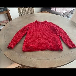 Beautiful Talbots red sweater. Size L. Very soft and cozy. New without tags.
